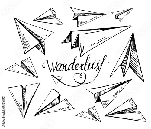 Set of paper planes
