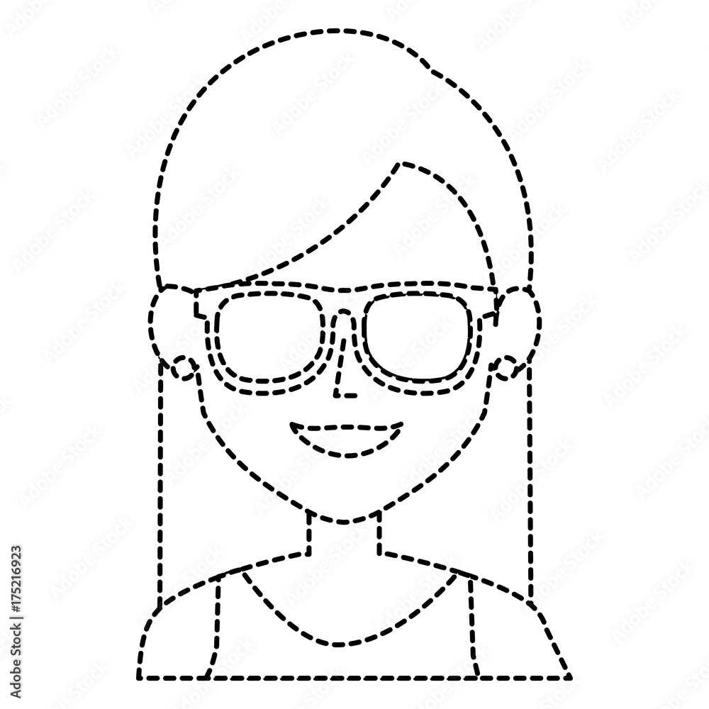 beautiful woman with glasses avatar character beautiful woman with glasses avatar character