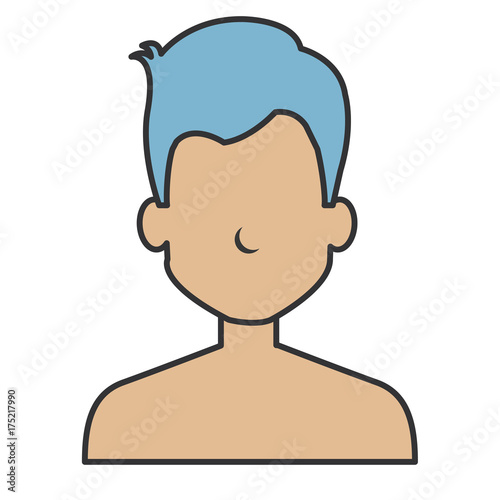 young man shirtless avatar character
