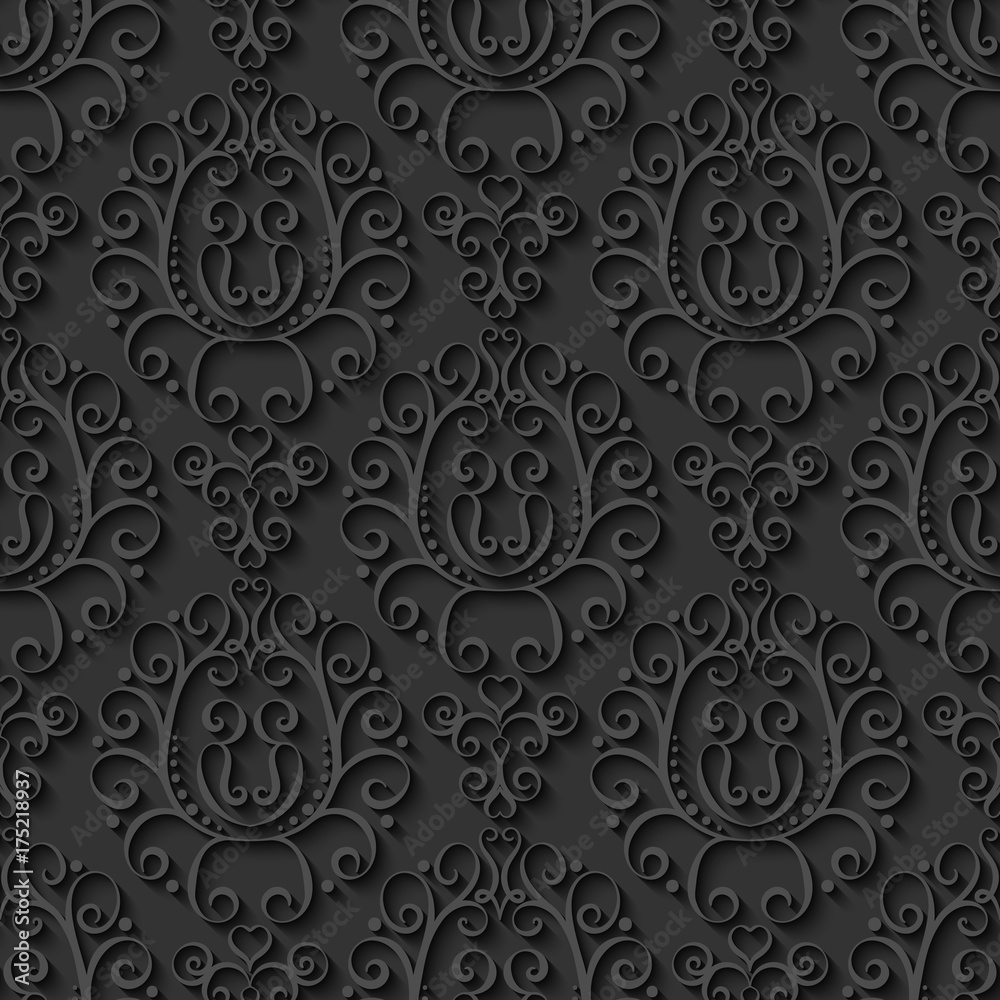 Abstract decorative 3d seamless pattern. Vector Illustration Abstract decorative 3d seamless pattern. Vector Illustration