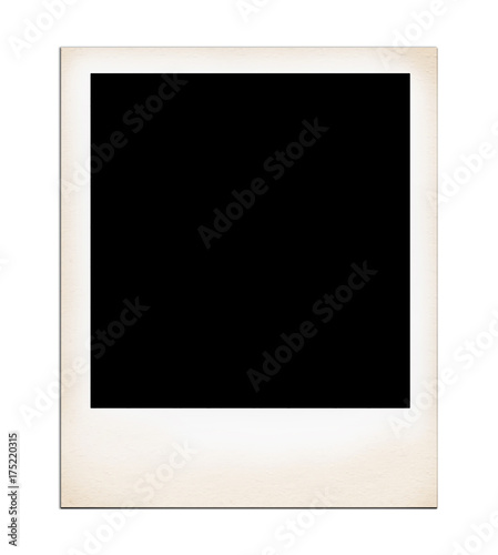 Old Photo Frame isolated on white