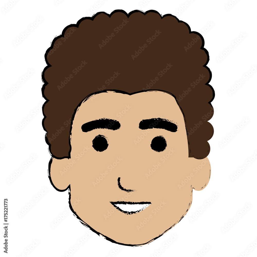 young man head avatar character young man head avatar character