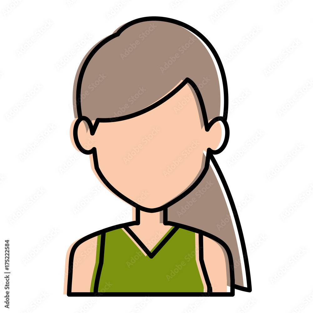 beautiful woman avatar character