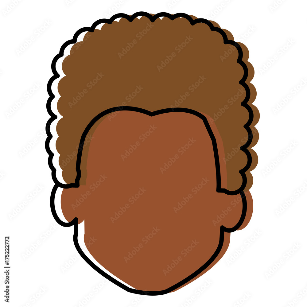 young black man head avatar character young black man head avatar character