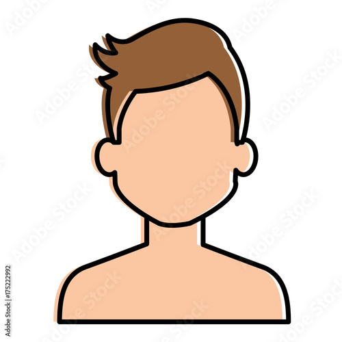 young man shirtless avatar character