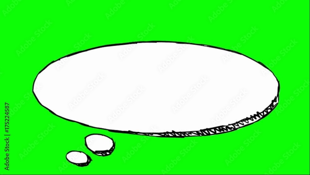 speech bubble - green screen - animation speech bubble - green screen - animation