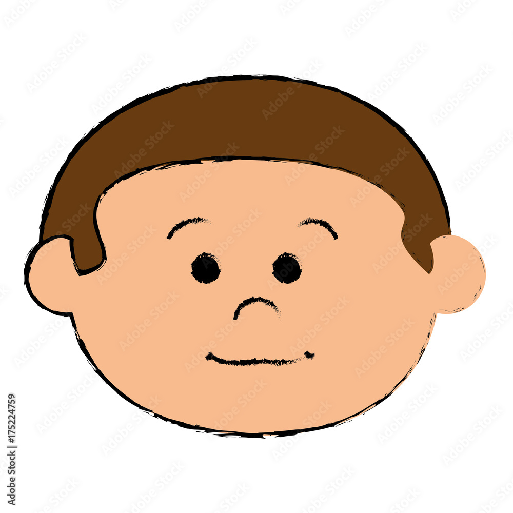 little boy head avatar character