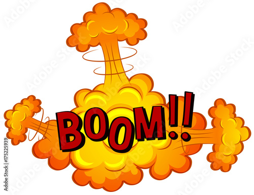 Cloud exploded with word boom