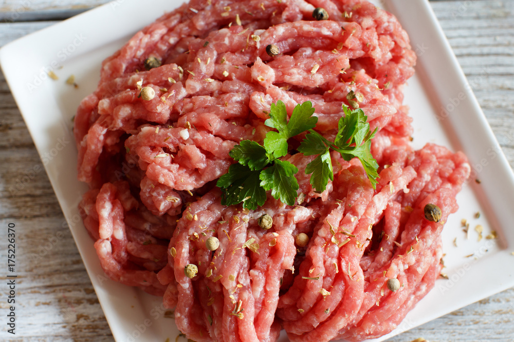 Minced meat with spices Minced meat with spices