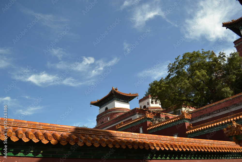 The temple around Summer Palace in Beijing. Pic was taken in September 2017. Translation: The temple around Summer Palace in Beijing. Pic was taken in September 2017. Translation: