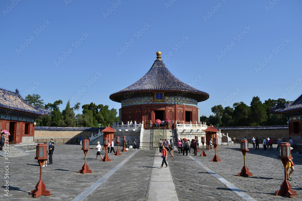 Tourists visiting Temple of Heaven, Beijing. Pic was taken in September 2017 Tourists visiting Temple of Heaven, Beijing. Pic was taken in September 2017