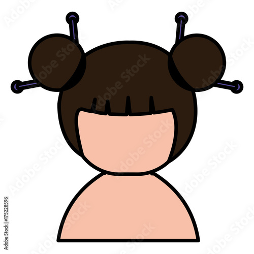 little japanese doll shirtless kawaii character