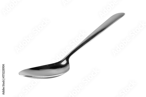 stanless spoon isolated on a white background