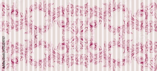Vintage Baroque pattern. Imperial style Vector decor background. Luxury Class...