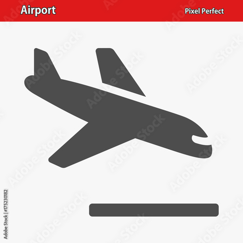 Airport Icon. Professional, pixel perfect icons optimized for both large and small resolutions. EPS 8 format.