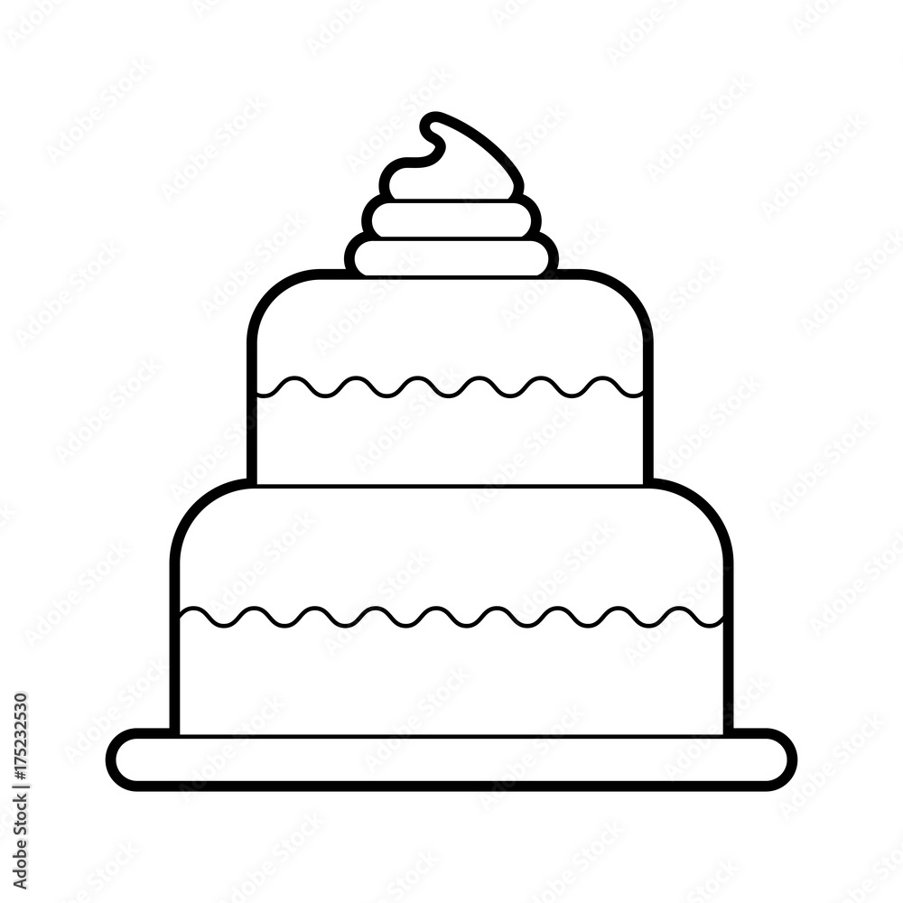 sweet baked cake birthday cream delicious sweet baked cake birthday cream delicious