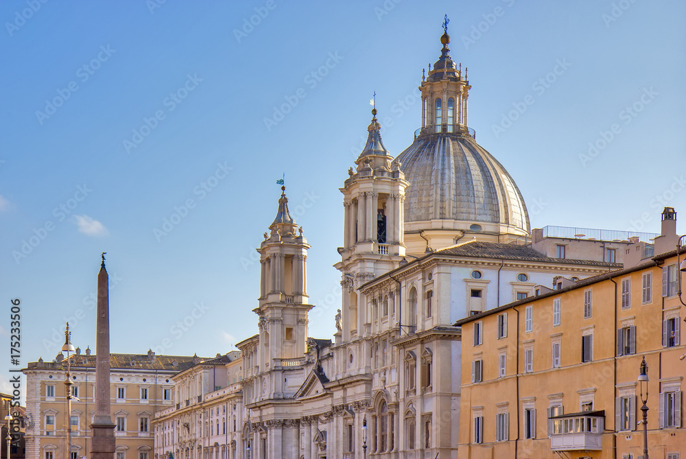Sant'Agnese in Agone on the Piazza Navona, Rome