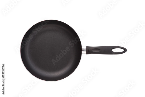 Quadro su tela Frying pan isolated on white background