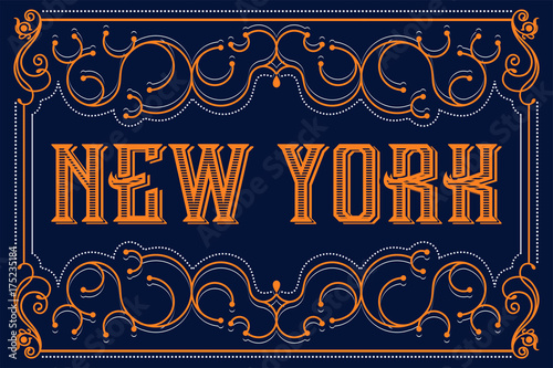 New-York typography design