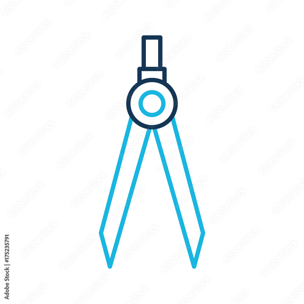 drawing school compass tool study designer vector illustration drawing school compass tool study designer vector illustration