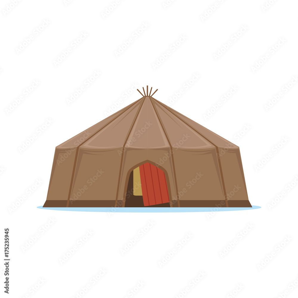 Yaranga, traditional hous of north people vector Illustration