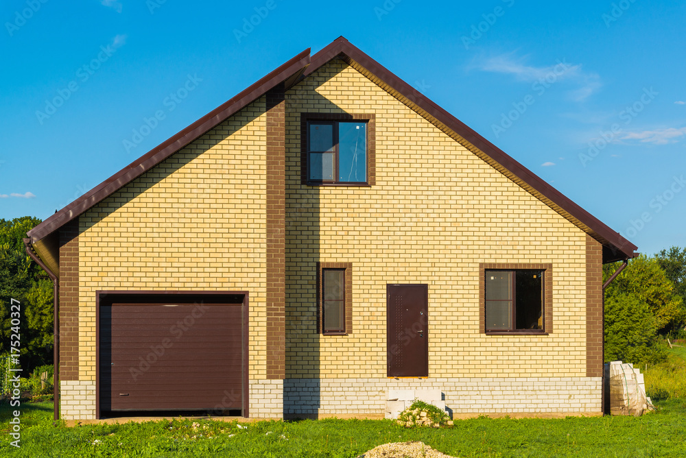 New modern private house with garage New modern private house with garage
