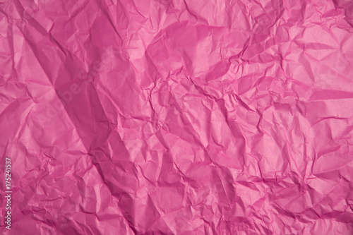 Crumpled pink paper texture