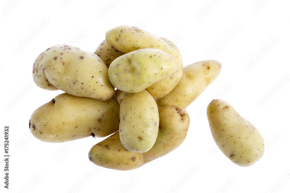 new potato tuber isolated on white background cutout new potato tuber isolated on white background cutout