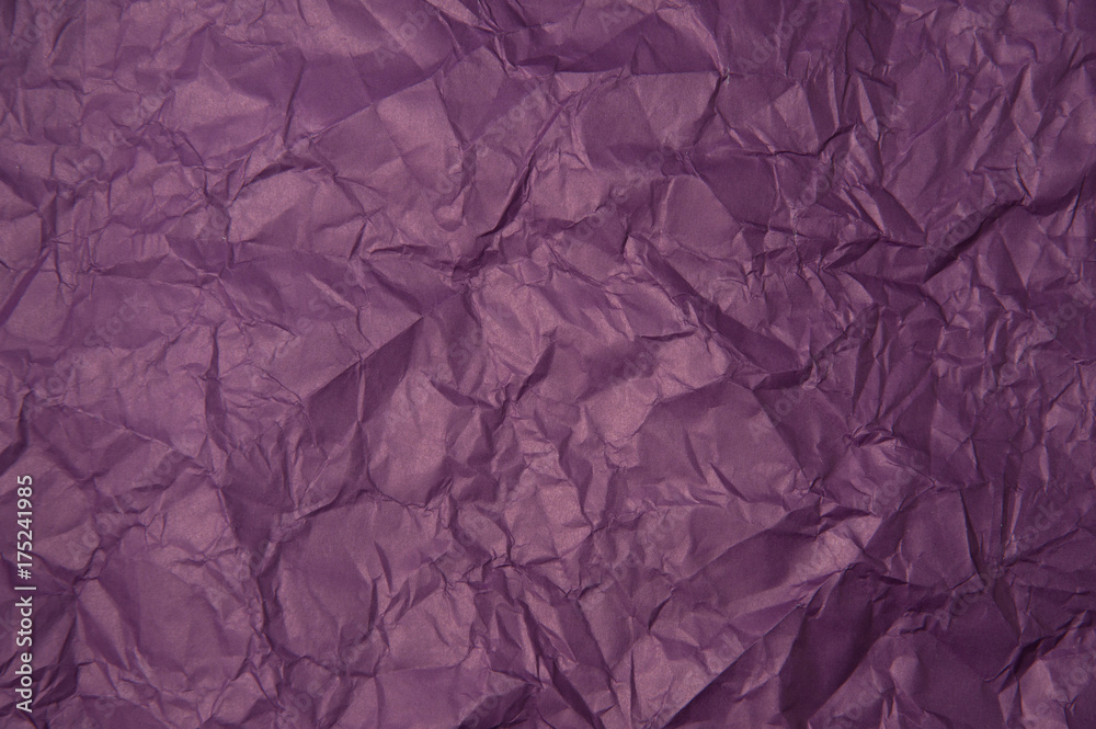 Fototapeta premium Crumpled purple paper texture