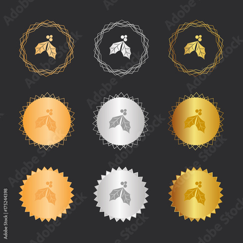 Mistel Zweig - Bronze, Silber, Gold Medaillen