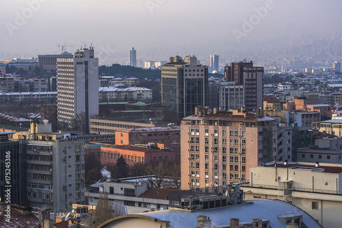 Ankara  Capital city of Turkey at winter time