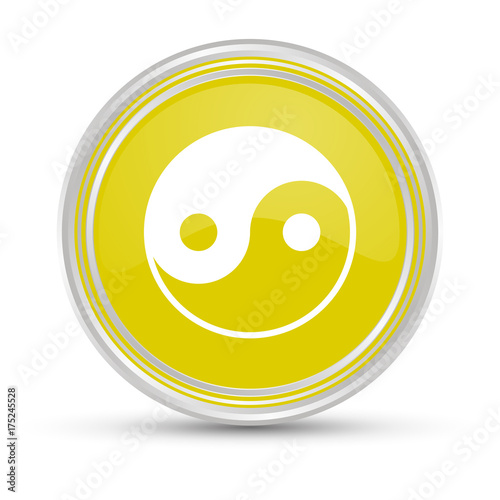 Gelber Button - Yin-Yang
