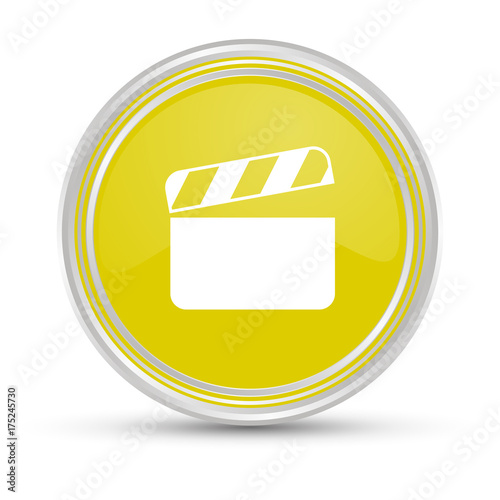 Gelber Button - Filmklappe - Dreh