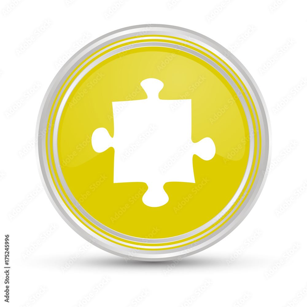Obraz premium Gelber Button - Puzzle