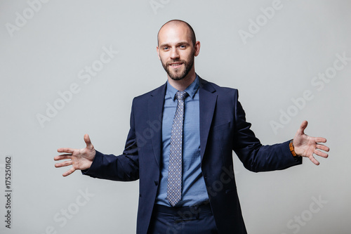 Successful businessman. Portrait of confident young man in formalwear looking at camera