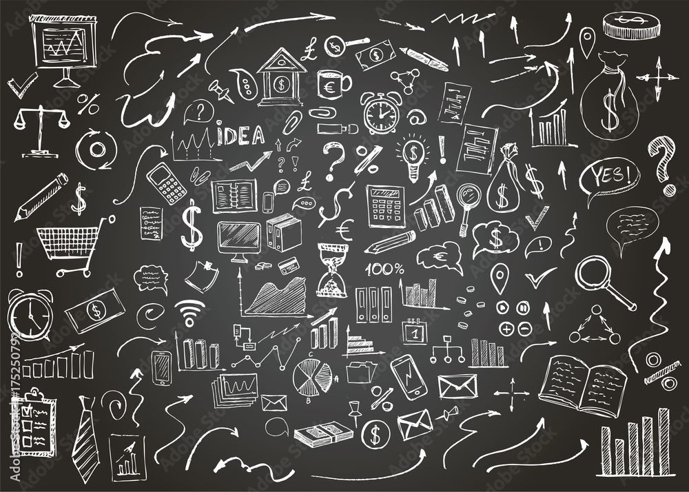 Hand drawn business symbols
Hand drawn business symbols