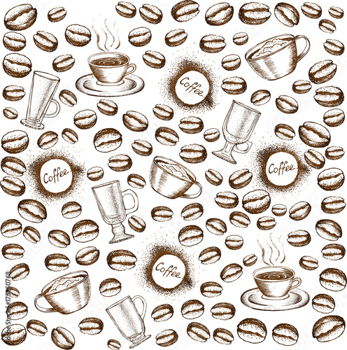 Coffee hand drawn