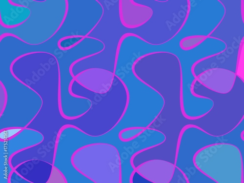 Vector wave background of doodle hand drawn lines © romir2013