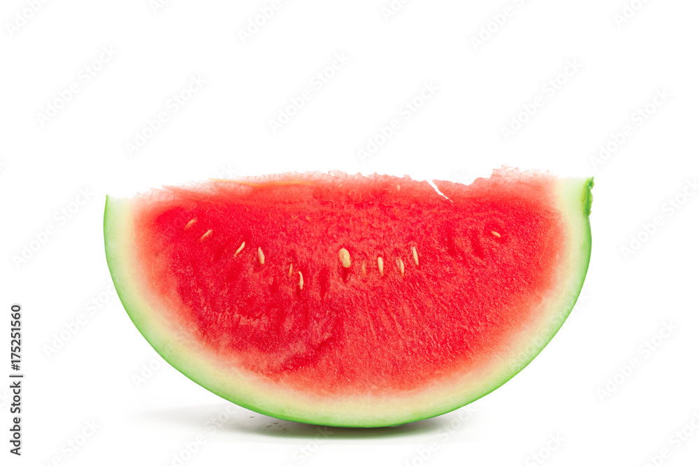 Slice of watermelon on white background Slice of watermelon on white background