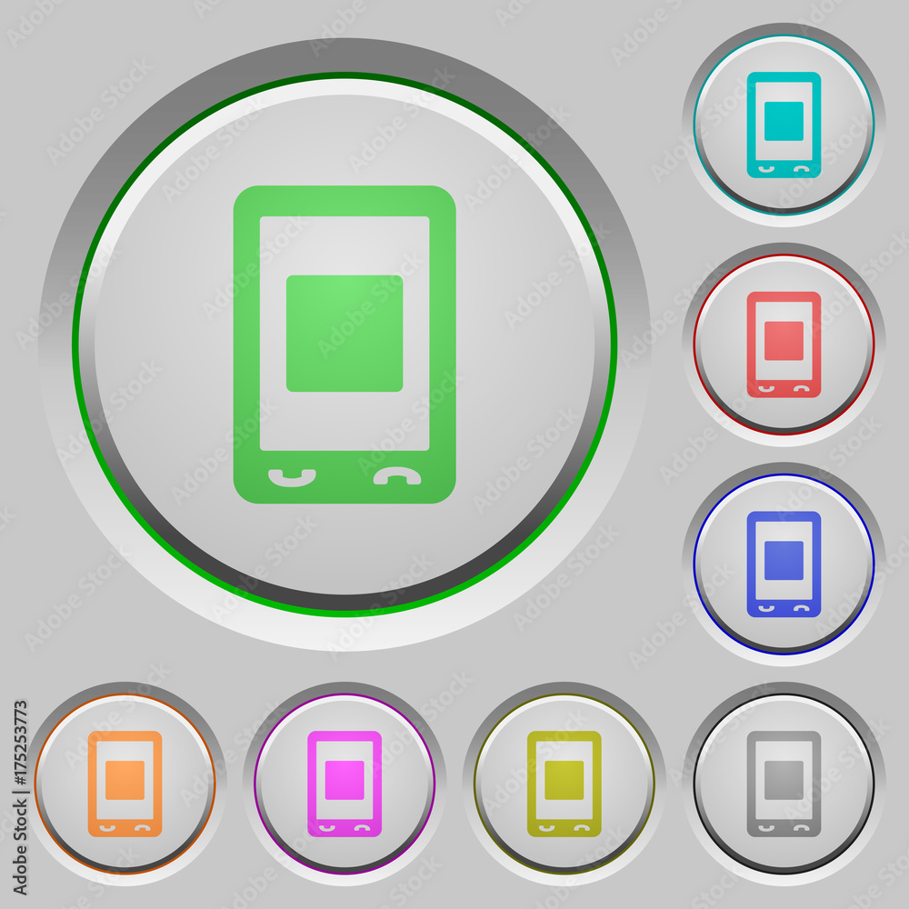 Mobile media stop push buttons Mobile media stop push buttons