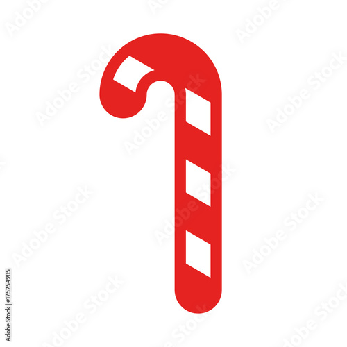 Buntes einfaches Weihnachtssymbol - Zuckerstange