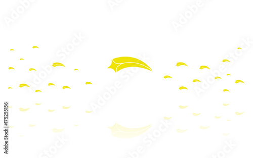 Reflektierende Symbole weiß - Komet