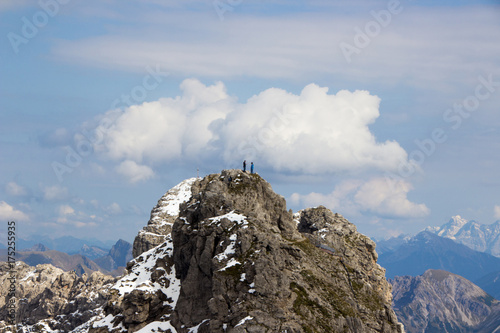 People at the top of the mountain (Bavaria)