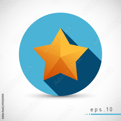 Favorite star vector icon web symbol illustration