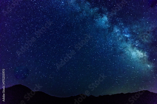 Galaxy Star in the night at Lassen National Park
