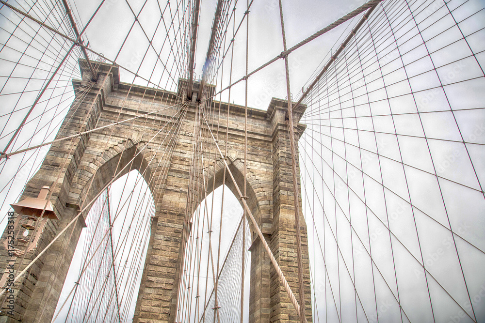 Fototapeta Nowy Jork, widok na Most Brookliński