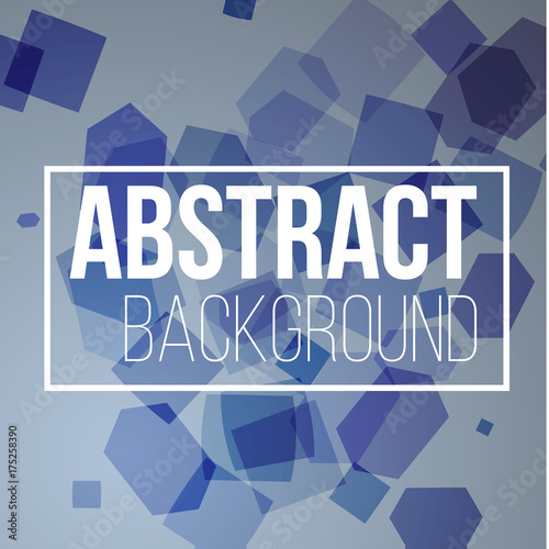 Blue modern geometrical abstract background