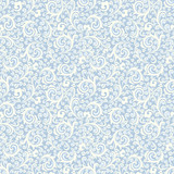 Seamless blue background with pattern in baroque style. Vector retro illustration. Ideal for printing on fabric or paper.