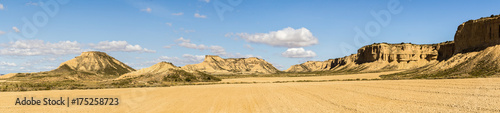 the desert of the Bardenas Reales in the Spanish province of Navarre