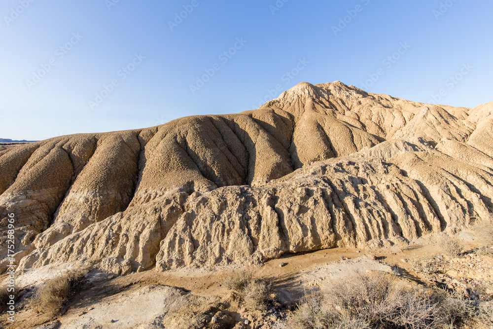 the desert of the Bardenas Reales in the Spanish province of Navarre